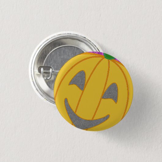 Modern Pumpkin Button (Voorkant /achterkant)