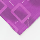 Modern Pumpkin on Purple Geometric Fleece Blanket (Hoek)