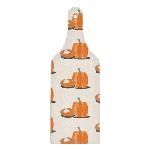 Modern Pumpkin Pumpkin Pie Pattern Cream Snijplank (Voorkant)