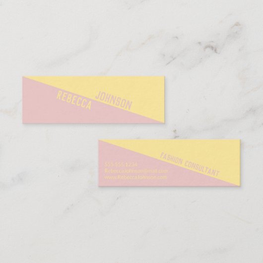 Modern Punchy Pastel Duotone - Visitekaartje (Voorkant / Achterkant)