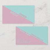Modern Punchy Pastel Duotone - Visitekaartje (Voorkant / Achterkant)
