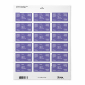 Modern Purple Cosmetics Dropper Bottle Label (Full Sheet)