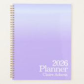 Modern Purple Ombre Planner (Devant)