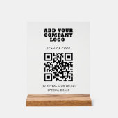 Modern QR Code and Business Logo Minimalist (Recto)