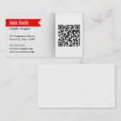 Modern QR Code grafisch ontwerp Visitekaartje (Voorkant / Achterkant)