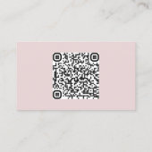 Modern QR Code Minimalist Wedding Enclosure Card Visitekaartje (Achterkant)