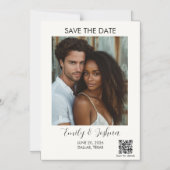 Modern QR Code Save the Date Magnet Magnetische Uitnodiging (Voorkant)