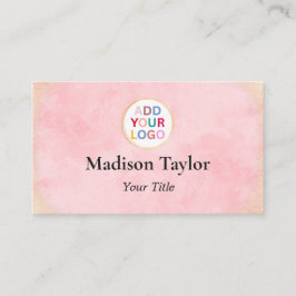 Modern QR Code Visitekaartje met Logo - Aangepast