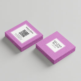 Modern QR-codeontwerp – elegant en minimalistisch Vierkante Visitekaartje