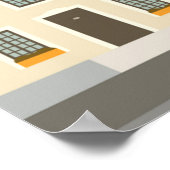 Modern Quebec Canada Travel Poster (Coin)