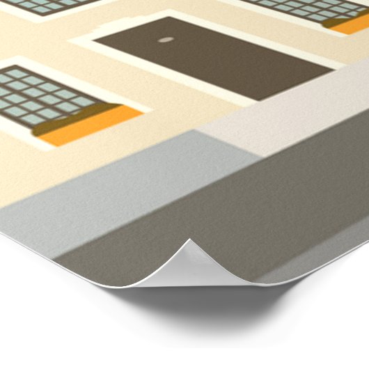 Modern Quebec Canada Travel Poster (Coin)