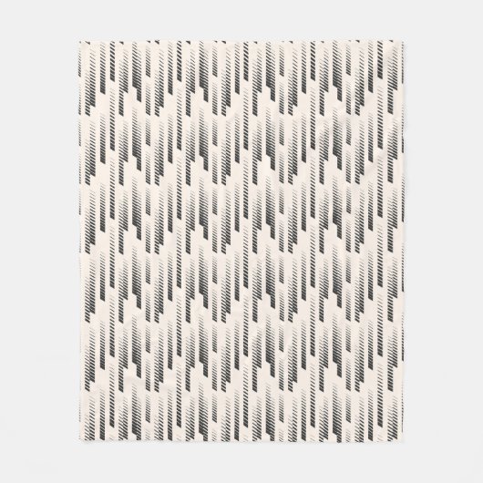 Modern Rain Pattern Fleece Deken (Voorkant)