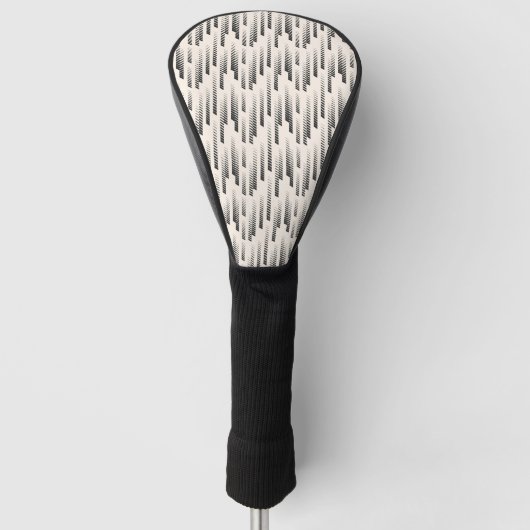 Modern Rain Pattern Golfheadcover (Voorkant)