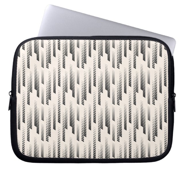 Modern Rain Pattern Laptop Sleeve (Voorkant)