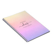 Modern rainboegscriptnaam notitieboek (Rechterzijde)