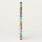 Modern Rainbow Glitter Script Naam Monogram Case-Mate iPhone Case (Achterkant/links)