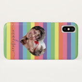 Modern Rainbow Heart Fotogramnaam Case-Mate iPhone Case (Achterkant (horizontaal))