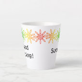 Modern Rainbow Sunshine gepersonaliseerde latte Mo Mok (Voorkant)