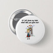 Modern Rapunzel Ronde Button 5,7 Cm (Voorkant /achterkant)