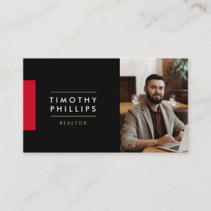 Modern Real Estate Agent Business Card Visitekaartje