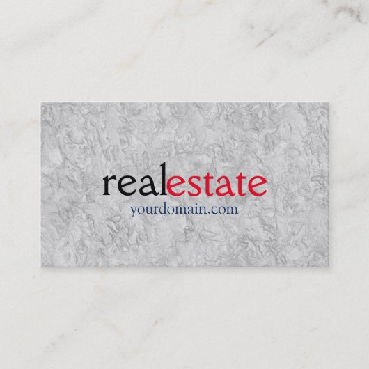 Modern Real Estate Agent Trendy Professional Grey Visitekaartje (Voorkant)