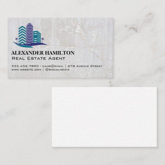Modern Real Estate Buildings Visitekaartje (Voorkant / Achterkant)
