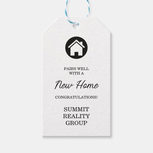 Modern Real Estate Felicitaties Gift Label Cadeaulabel (Voorkant)