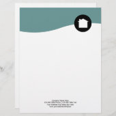 Modern Real Estate Letterhead Briefpapier Briefhoofd (Voorkant / Achterkant)
