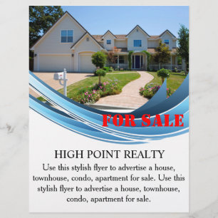 Modern Real Estate Realtor voor verkoopbrochure Flyer