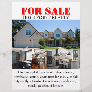 Modern Real Estate Realtor voor verkoopbrochure Flyer