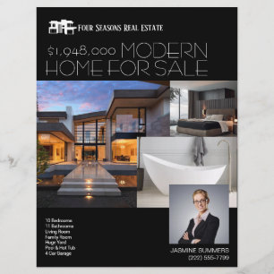 MODERN Real Estate Realty Flyer voor verkoop