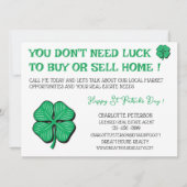 Modern Real Estate St Patrick's Day Promotional Kaart (Voorkant)
