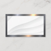 Modern Realtor Metal Logo | Metaalgrens Visitekaartje (Achterkant)