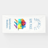 Modern Realtors Adverteren promotie Spandoek (Horizontaal)