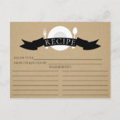 Modern Recept Kaart Kraft Vrijgezellenfeest (Voorkant)