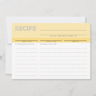 MODERN RECIPE CARD schattige organisator minimaal  Bedankkaart