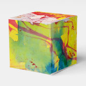 Modern Red Blue Gellow Green Paars Marble Kijk Bedankdoosjes (Voorkant Zijde)