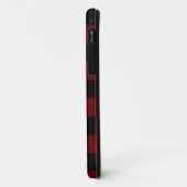 Modern Red Buffalo Pset | Persoonlijk Initiaal Case-Mate iPhone Case (Achterkant/links)