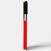 Modern Red en Black Abstract Monogram Case-Mate iPhone Case (Achterkant / Rechts)