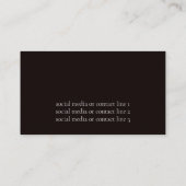 Modern Red Floral Visitekaartje (Achterkant)