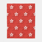 Modern Red HONG KONG Flag Fleece Deken (Voorkant)