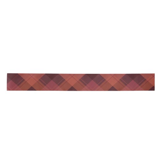 Modern Red Maroon Marsala Pset Pattern Kerstmis Lint (Voorkant)