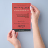 MODERN RED NAVY FOTO TEMPLATE KLASSEN WORKSHOP FLYER (Hand)