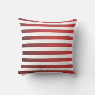 Modern Red Ombre Stripes Kussen