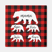 Modern Red Pset and White Mama Beer Magneet (Voorkant)