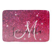 Modern Red & Roze Glitter Sparkles Badmat (Voorkant)