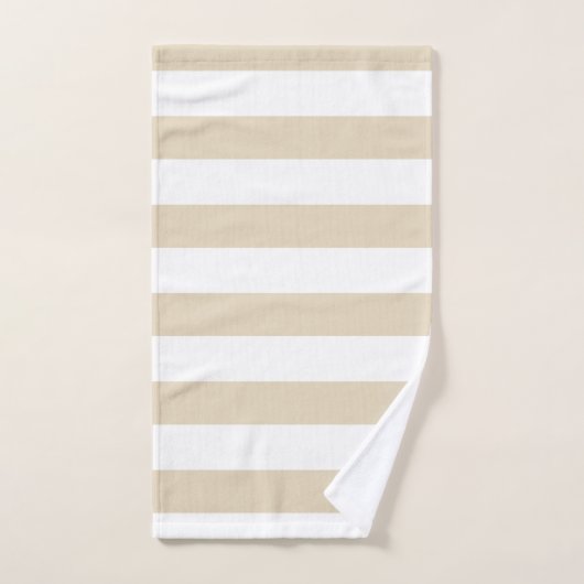 Modern Red Striped Lighthouse Bad Handdoek (Handdoek)