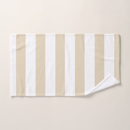 Modern Red Striped Lighthouse Bad Handdoek (Handdoek)