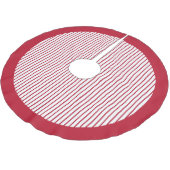 Modern Red Stripes Christmas Kerstboom Rok (Gekanteld)
