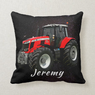 Modern Red Tractor Kussen